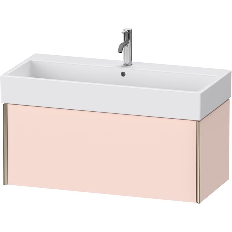 

Duravit XViu 4237 Módulo mural, 1 extraíble, para lavabo Vero Air 235010, 984x454 mm, Color (frente/cuerpo): champán mate / perla de alcachofa sm.