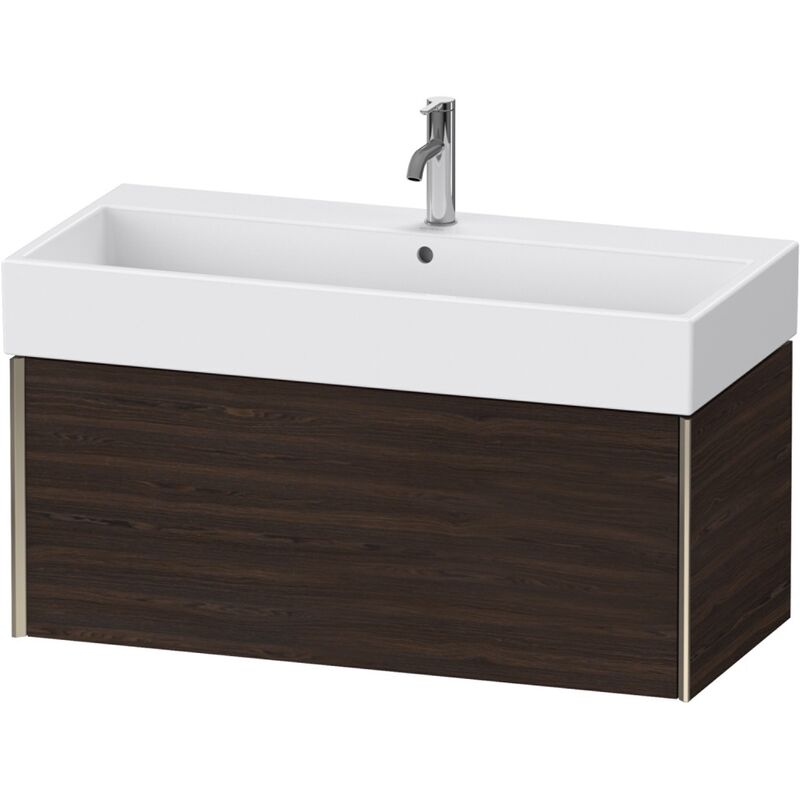 

Duravit XViu 4237 Módulo mural, 1 extraíble, para lavabo Vero Air 235010, 984x454 mm, Color (frente/cuerpo): champán mate/nogal cepillado