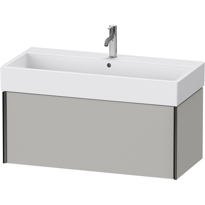 

Duravit XViu 4237 Módulo mural, 1 extraíble, para lavabo Vero Air 235010, 984x454 mm, Color (frente/cuerpo): negro mate / hormigón gris mate