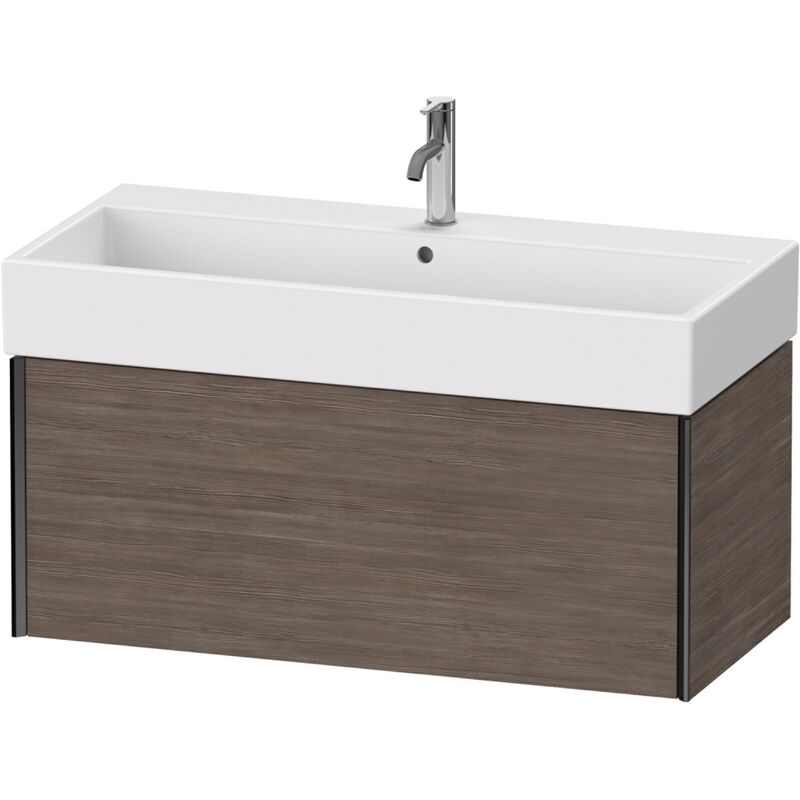 

Duravit XViu 4237 Módulo mural, 1 extraíble, para lavabo Vero Air 235010, 984x454 mm, Color (frente/cuerpo): negro mate/pino terra - XV42370B251