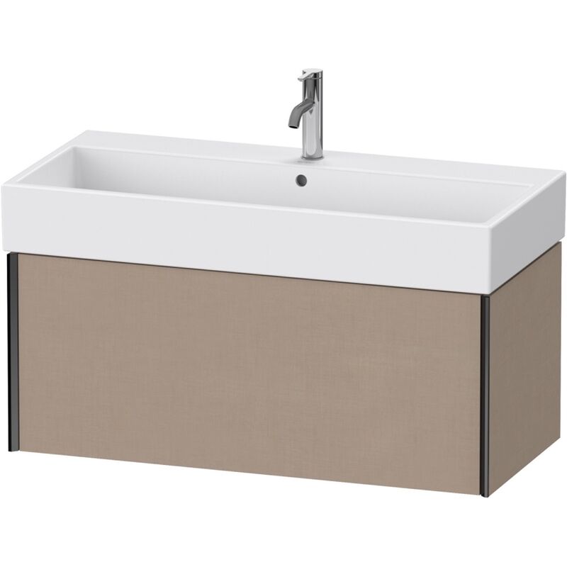 

Duravit XViu 4237 Módulo mural, 1 extraíble, para lavabo Vero Air 235010, 984x454 mm, Color (frente/cuerpo): negro mate/lino - XV42370B275