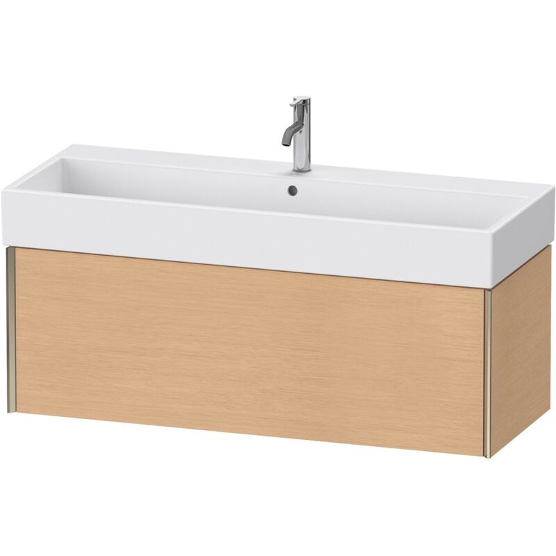 

Duravit XViu 4238 Mueble mural, 1 extraíble, para lavabo Vero Air 235012, 1184x454 mm, Color (frente/cuerpo): champán mate / roble cepillado