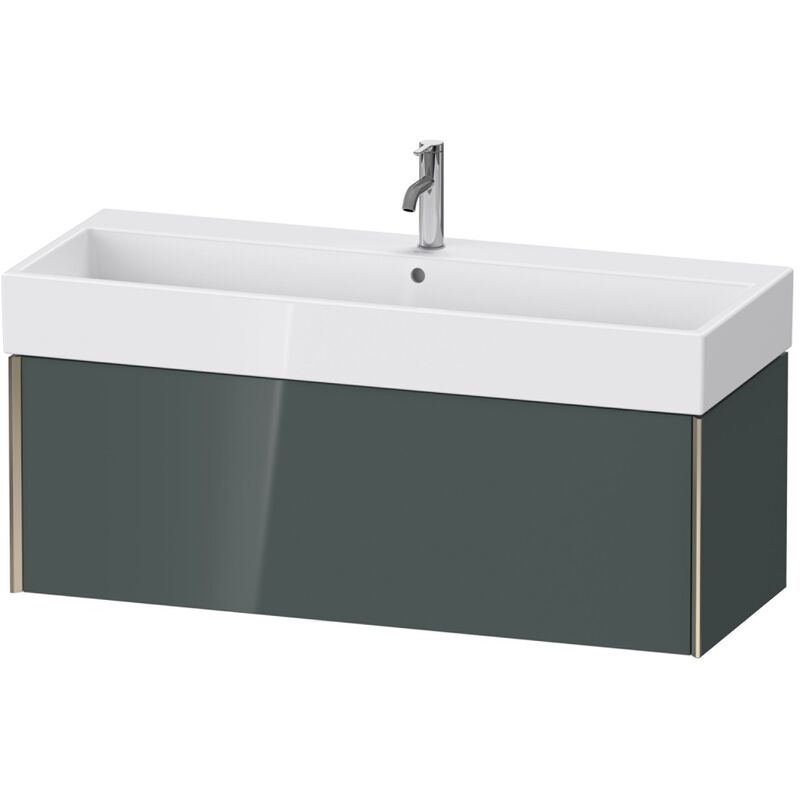 

Duravit XViu 4238 Mueble mural, 1 extraíble, para lavabo Vero Air 235012, 1184x454 mm, Color (frente/cuerpo): champagne mate/dolomiti gris hgl