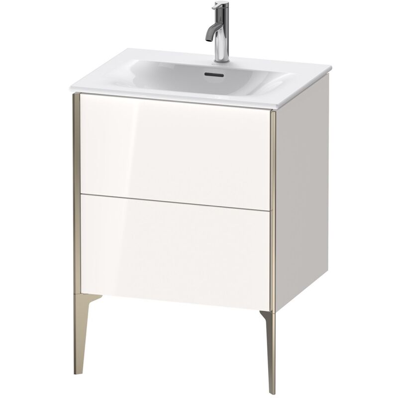 

Duravit XViu 4300 Mueble bajo lavabo vertical, 2 cajones, para lavabo Viu 234463, 610x480 mm, Color (frente/cuerpo): champán mate/blanco hgl.