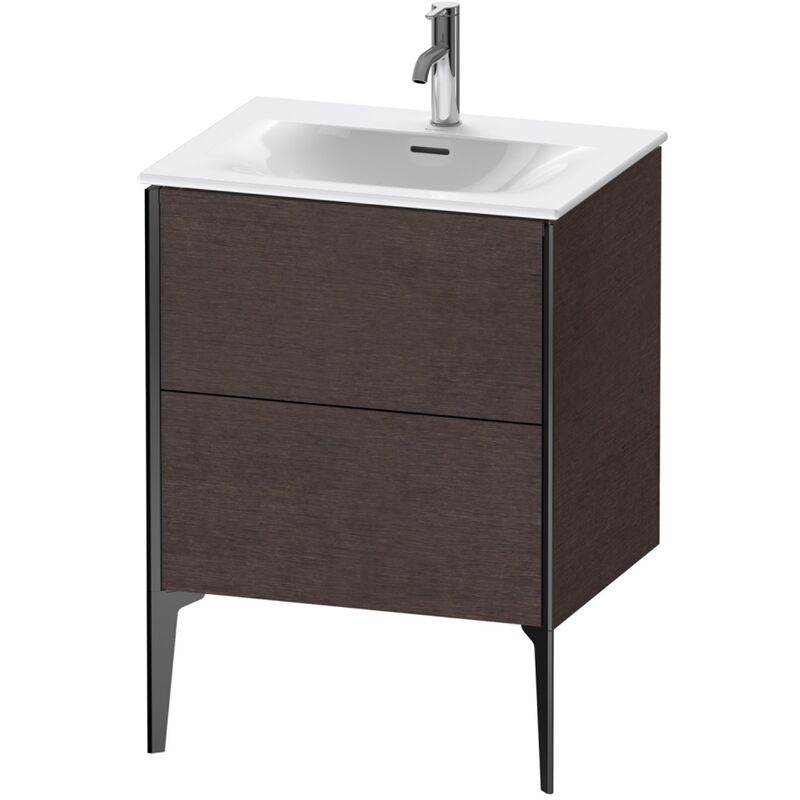 

Duravit XViu 4300 Mueble bajo lavabo vertical, 2 cajones, para lavabo Viu 234463, 610x480 mm, Color (frente/cuerpo): negro mate/eiche dark geb.