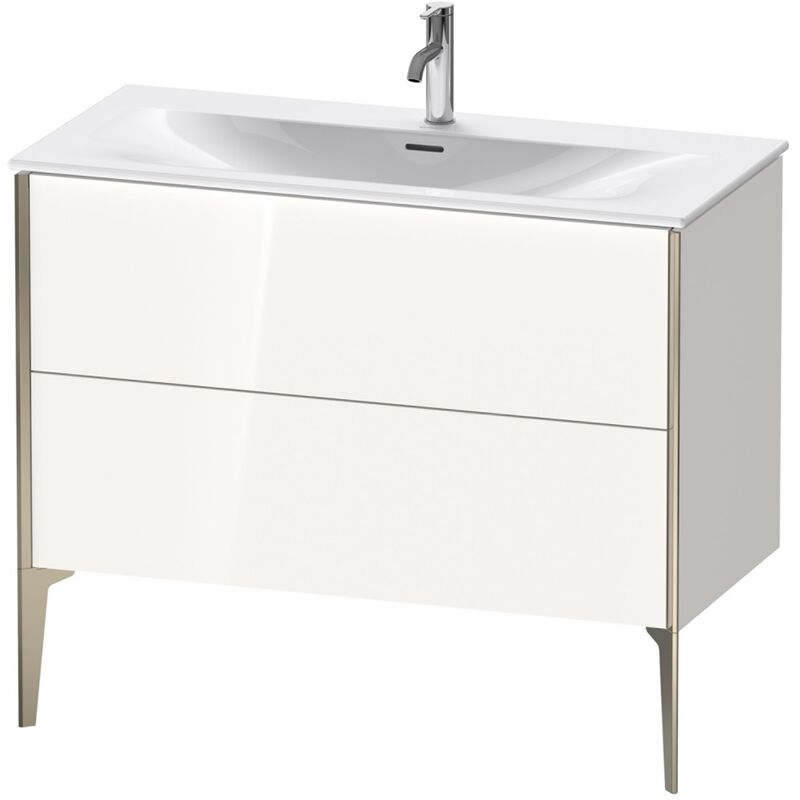 

Duravit XViu 4303 Mueble bajo lavabo vertical, 2 cajones, para lavabo Viu 234410, 1010x480 mm, Color (frente/cuerpo): champán mate/blanco alto