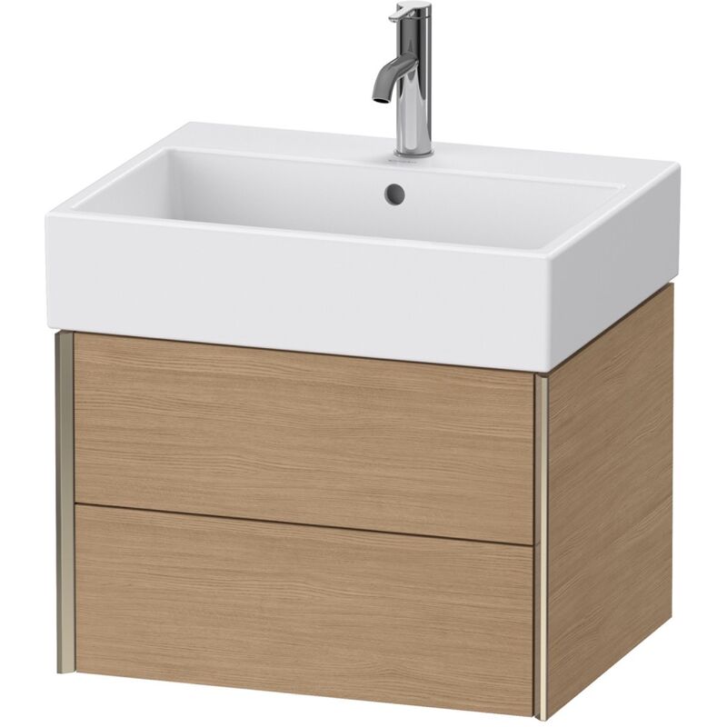 

Duravit XViu 4334 Mueble bajo encimera, 2 cajones, para mueble bajo encimera Vero Air 235060, 584x454 mm, Color (frente/cuerpo): champán mate/roble