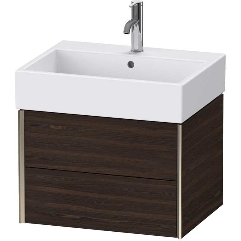 

Duravit XViu 4334 Mueble bajo encimera, 2 cajones, para mueble bajo encimera Vero Air 235060, 584x454 mm, Color (frente/cuerpo): champán mate/nogal