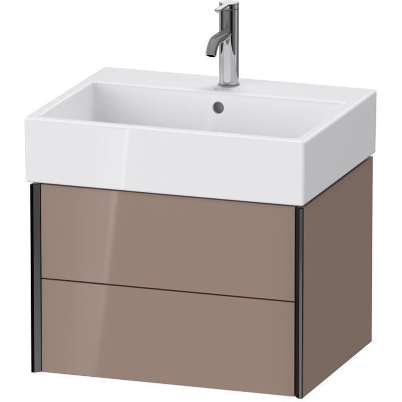 

Duravit XViu 4334 Mueble bajo encimera, 2 cajones, para mueble bajo encimera Vero Air 235060, 584x454 mm, Color (frente/cuerpo): negro mate/capuchino