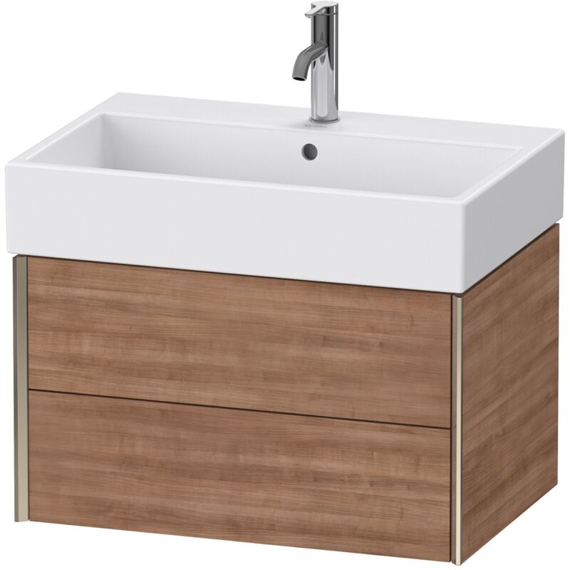 

Duravit XViu 4335 Mueble bajo encimera, 2 cajones, para mueble bajo encimera Vero Air 235070, 684x454 mm, Color (frente/cuerpo): champán mate/tess.