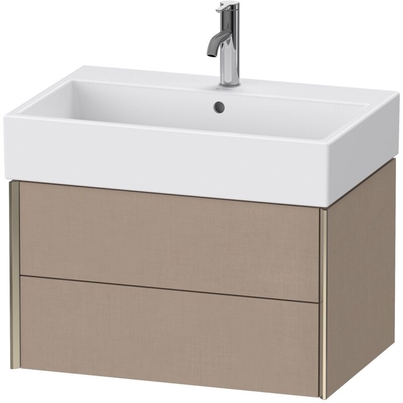 

Duravit XViu 4335 Mueble bajo encimera, 2 cajones, para mueble bajo encimera Vero Air 235070, 684x454 mm, Color (frente/cuerpo): champán mate/lino