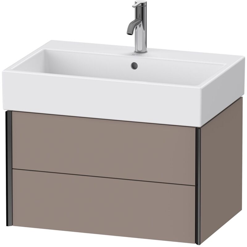 

Duravit XViu 4335 Mueble bajo encimera, 2 cajones, para mueble bajo encimera Vero Air 235070, 684x454 mm, Color (frente/cuerpo): negro mate/basalto