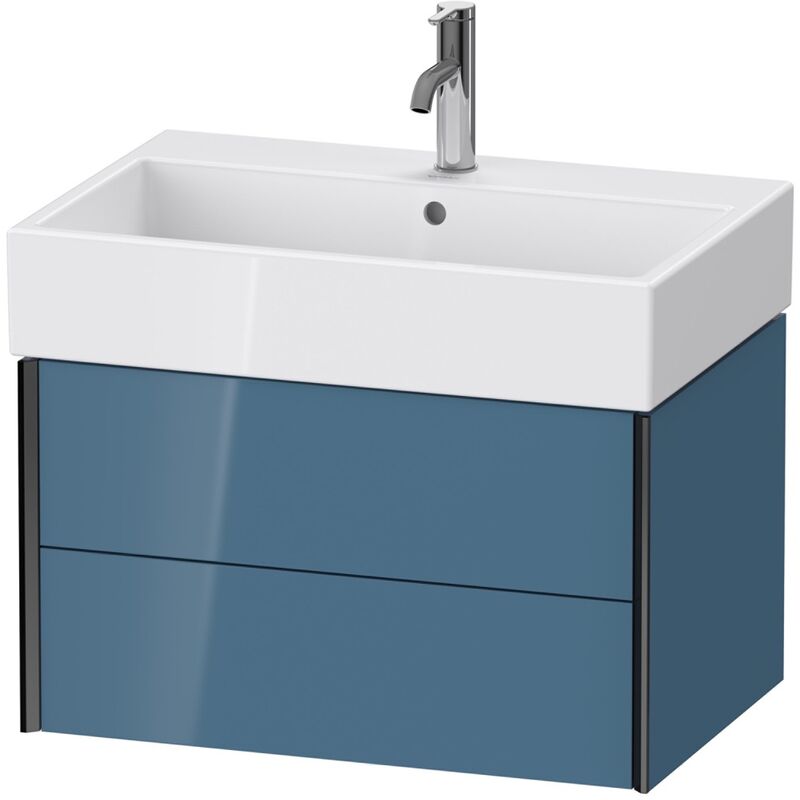 

Duravit XViu 4335 Mueble bajo encimera, 2 cajones, para mueble bajo encimera Vero Air 235070, 684x454 mm, Color (frente/cuerpo): negro mate/azul