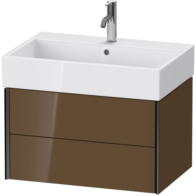 

Duravit XViu 4335 Mueble bajo encimera, 2 cajones, para mueble bajo encimera Vero Air 235070, 684x454 mm, Color (frente/cuerpo): negro mate/marrón