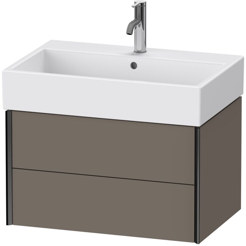 

Duravit XViu 4335 Mueble bajo encimera, 2 cajones, para mueble bajo encimera Vero Air 235070, 684x454 mm, Color (frente/cuerpo): negro mate/gris