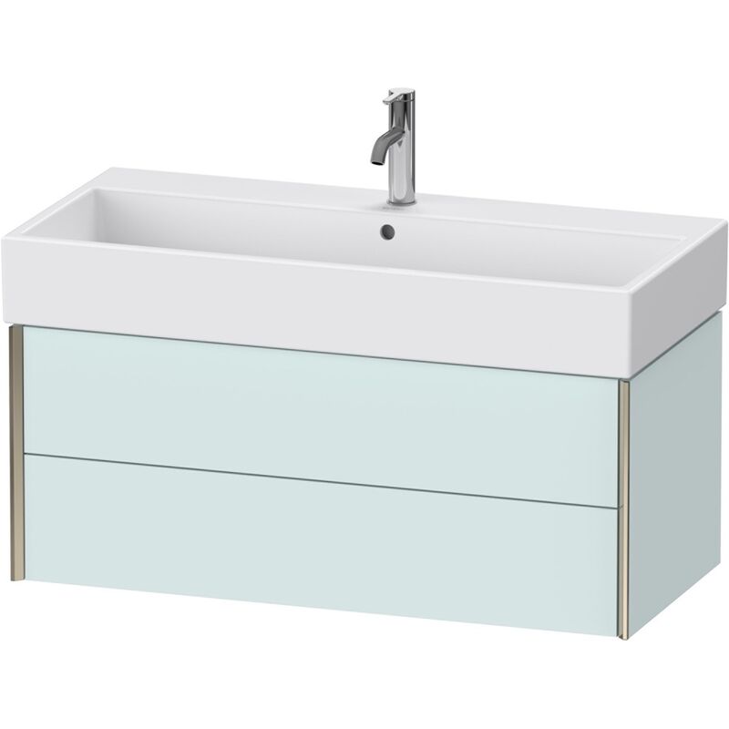 

Duravit XViu 4337 Mueble bajo encimera, 2 cajones, para mueble bajo encimera Vero Air 235010, 984x454 mm, Color (frente/cuerpo): champán mate / azul