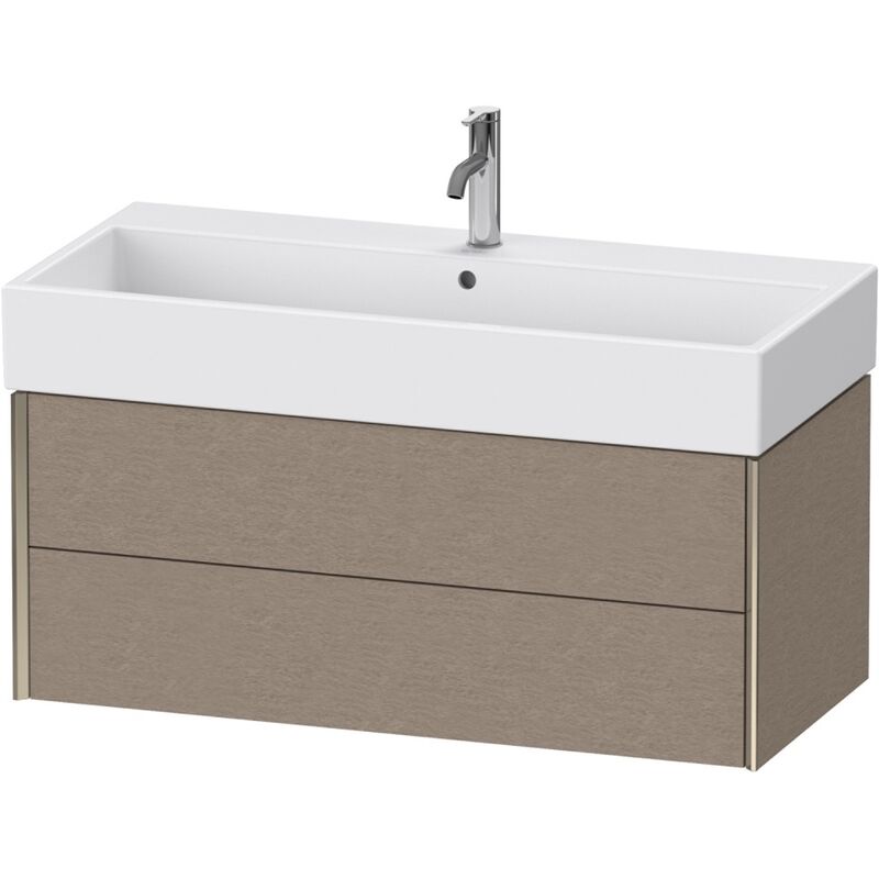 

Duravit XViu 4337 Mueble bajo encimera, 2 cajones, para mueble bajo encimera Vero Air 235010, 984x454 mm, Color (frente/cuerpo): champán mate/roble