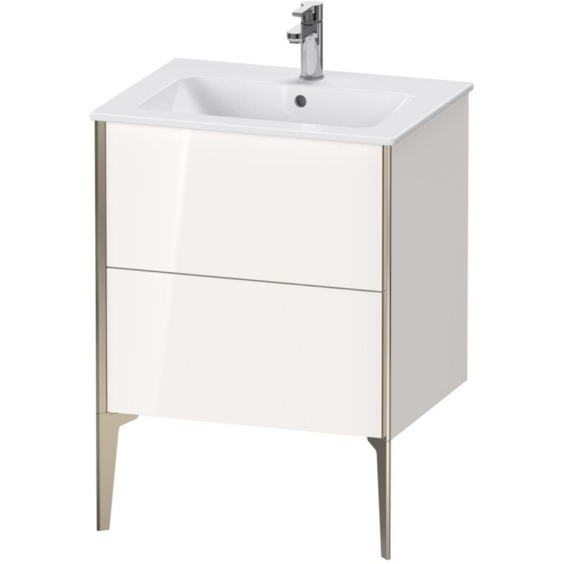 

Duravit XViu 4481 Módulo de lavabo vertical, 2 cajones, para lavabo ME by Starck 233663, 610x480 mm, Color (frente/cuerpo): champán mate/blanco alto