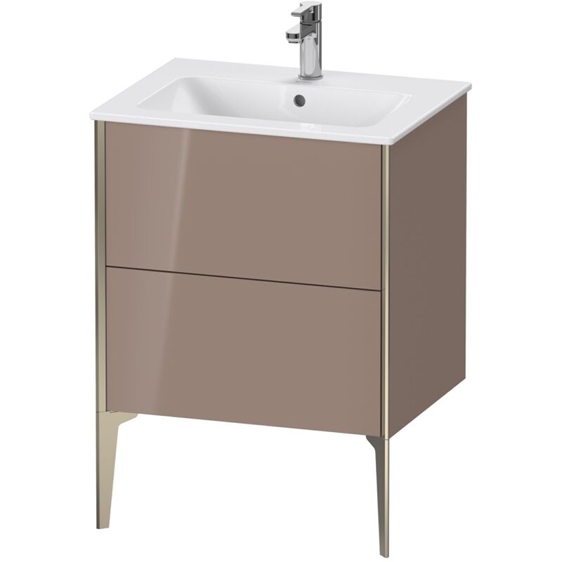 

Duravit XViu 4481 Módulo de lavabo vertical, 2 cajones, para lavabo ME by Starck 233663, 610x480 mm, Color (frente/cuerpo): champagne mate/cappuccino