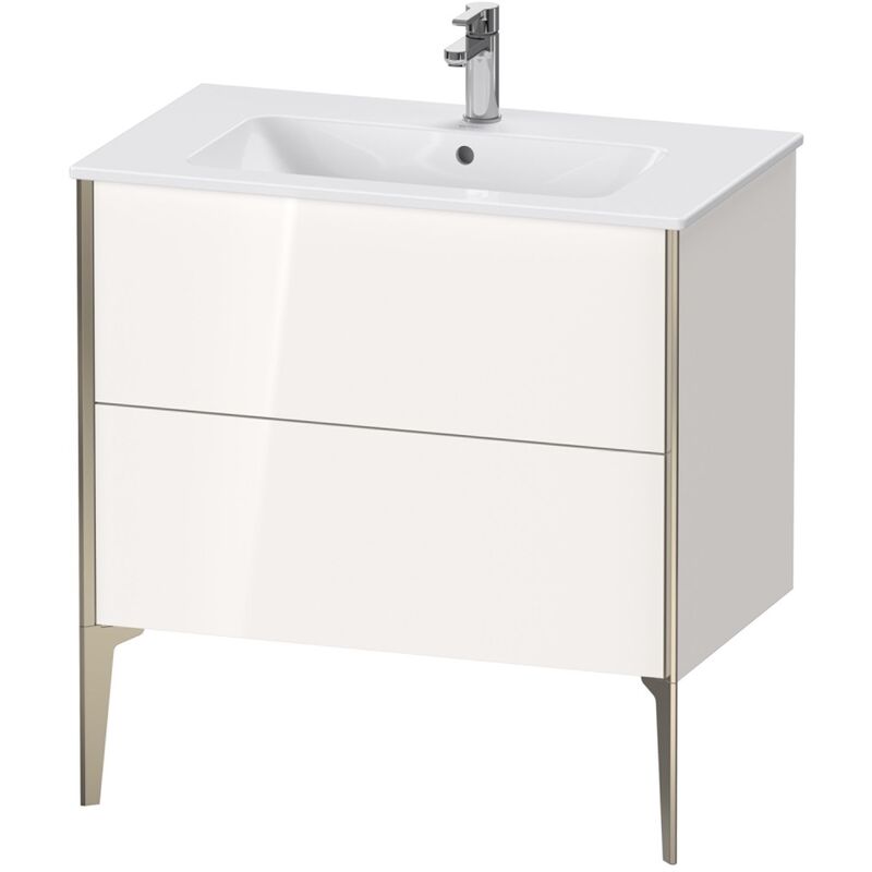 

Duravit XViu 4482 Módulo de lavabo vertical, 2 cajones, para lavabo ME by Starck 233683, 810x480 mm, Color (frente/cuerpo): champán mate/blanco alto