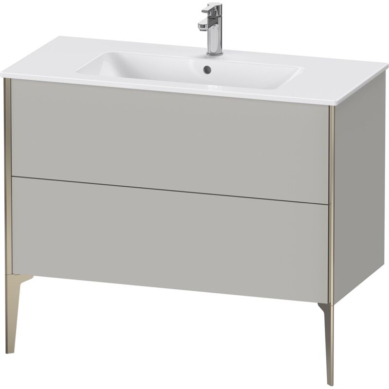 

Duravit XViu 4483 Módulo de lavabo vertical, 2 cajones, para lavabo ME by Starck 233610, 1010x480 mm, Color (frente/cuerpo): champán mate/hormigón