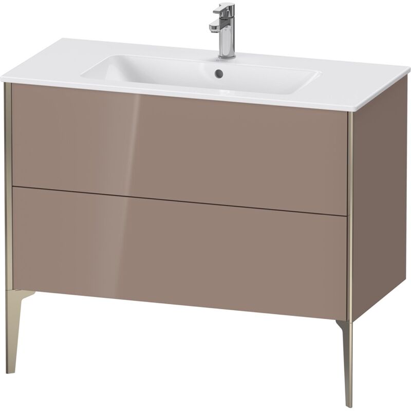 

Duravit XViu 4483 Módulo de lavabo vertical, 2 cajones, para lavabo ME by Starck 233610, 1010x480 mm, Color (frente/cuerpo): champagne