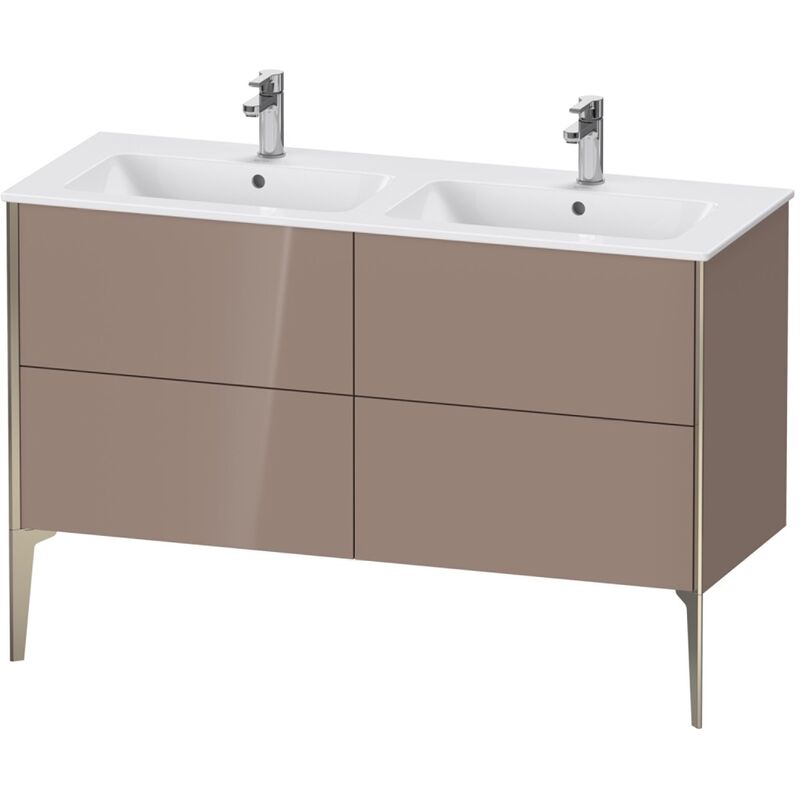 

Duravit XViu 4485 Mueble bajo lavabo vertical, 4 cajones, para lavabo doble ME by Starck 233613, 1280x480 mm, Color (frente/cuerpo): champagne