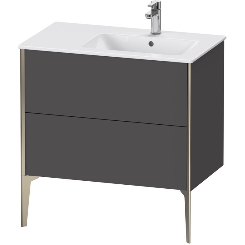 

Duravit XViu 4487 Mueble bajo lavabo vertical, 2 cajones, para lavabo ME by Starck 234683 Lavabo derecho, 810x480 mm, Color (frente/cuerpo): champán