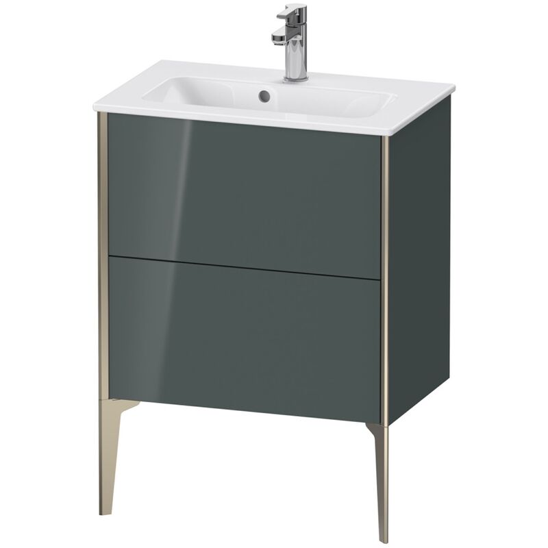 

Duravit XViu 4488 Módulo de lavabo vertical Compact, 2 extraíbles, para lavabo ME by Starck 234263, 610x390 mm, Color (frente/cuerpo): champagne