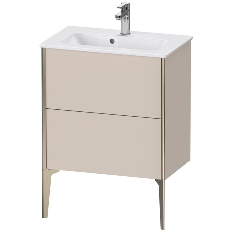 

Duravit XViu 4488 Módulo de lavabo vertical Compact, 2 extraíbles, para lavabo ME by Starck 234263, 610x390 mm, Color (frente/cuerpo): champán