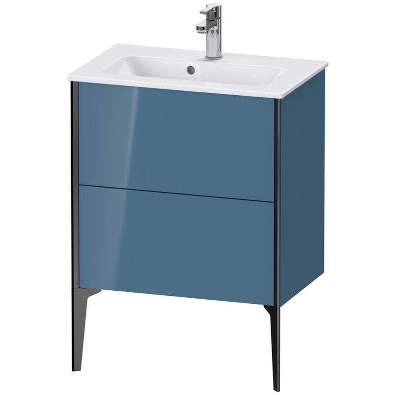 

Duravit XViu 4488 Módulo de lavabo vertical Compact, 2 extraíbles, para lavabo ME by Starck 234263, 610x390 mm, Color (frente/cuerpo): negro