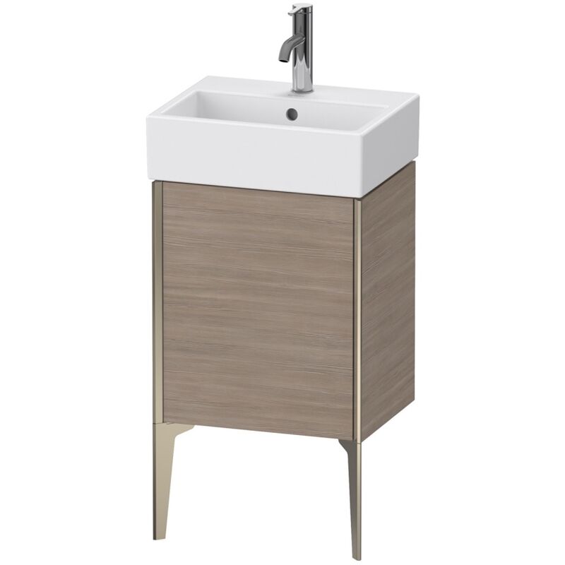 

Duravit XViu 4531 Módulo de lavabo vertical, 1 puerta a la izquierda, para lavabo Vero Air 072445, 434x334 mm, Color (frente/cuerpo): champagne plata