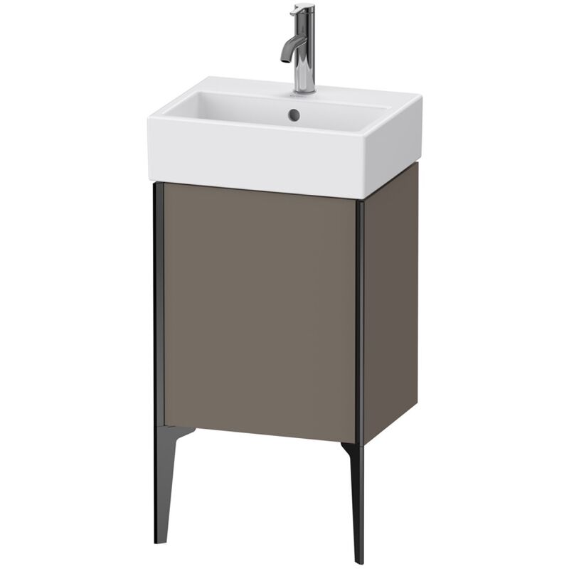 

Duravit XViu 4531 Módulo de lavabo vertical, 1 puerta a la izquierda, para lavabo Vero Air 072445, 434x334 mm, Color (frente/cuerpo): negro mate/gris