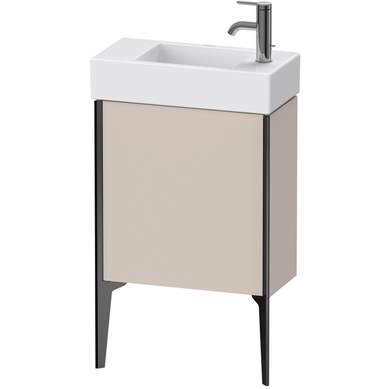 

Duravit XViu 4532L Módulo de lavabo vertical, 1 puerta a la izquierda, para lavabo Vero Air 072450, 484x234 mm, Color (frente/cuerpo): negro