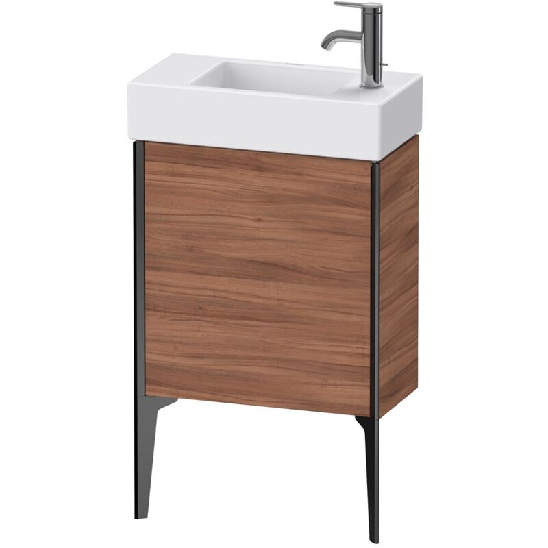 

Duravit XViu 4532R Módulo de lavabo vertical, 1 puerta a la derecha, para lavabo Vero Air 072450, 484x234 mm, Color (frente/cuerpo): negro mate/nogal