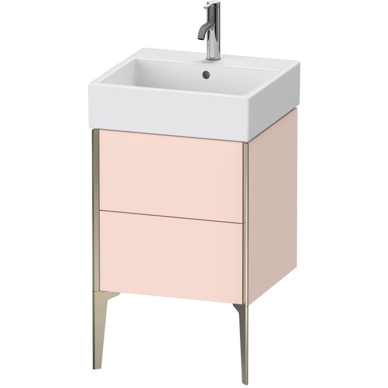 

Duravit XViu 4533 Mueble vertical, 2 cajones, para lavabo Vero Air 235050, 484x454 mm, Color (frente/cuerpo): champán mate / perla de alcachofa sm.