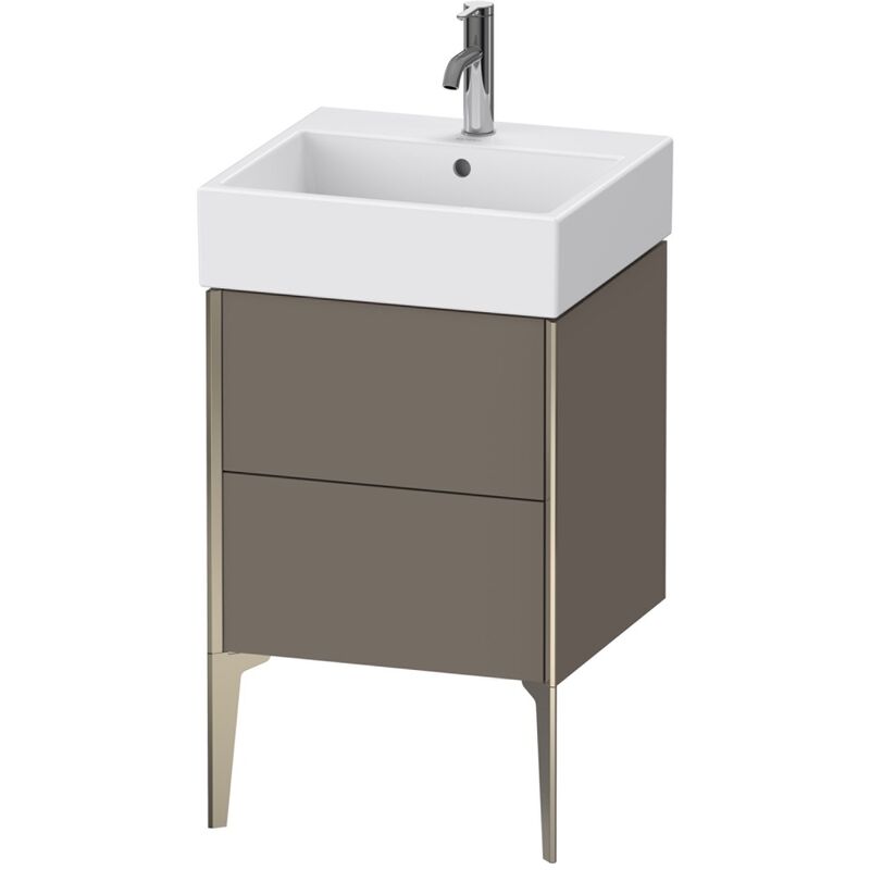 

Duravit XViu 4533 Mueble vertical, 2 cajones, para lavabo Vero Air 235050, 484x454 mm, Color (frente/cuerpo): champagne mate/flanel gris sm.