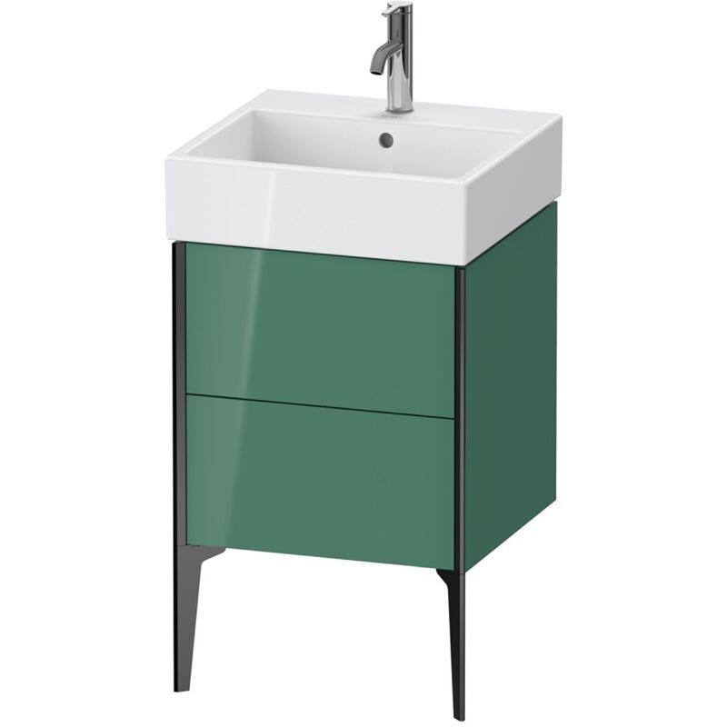 

Duravit XViu 4533 Mueble vertical, 2 cajones, para lavabo Vero Air 235050, 484x454 mm, Color (frente/cuerpo): negro mate/jade alto brillo