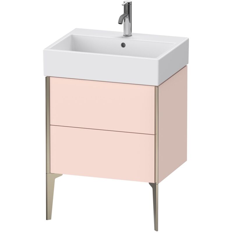 

Duravit XViu 4534 Mueble bajo lavabo vertical, 2 cajones, para lavabo Vero Air 235060, 584x454 mm, Color (frente/cuerpo): champán mate / perla de