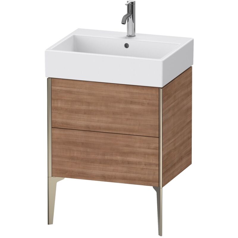 

Duravit XViu 4534 Mueble bajo lavabo vertical, 2 cajones, para lavabo Vero Air 235060, 584x454 mm, Color (frente/cuerpo): champán mate/tess. cerezo