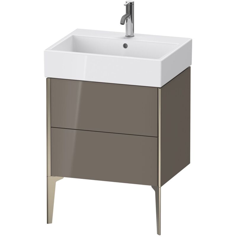 

Duravit XViu 4534 Mueble bajo lavabo vertical, 2 cajones, para lavabo Vero Air 235060, 584x454 mm, Color (frente/cuerpo): champán mate/flanel gris