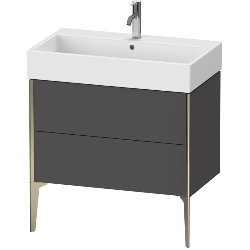 

Duravit XViu 4536 Módulo de lavabo vertical, 2 extraíbles, para lavabo Vero Air 235080, 784x454 mm, Color (frente/cuerpo): champán mate/grafito mate