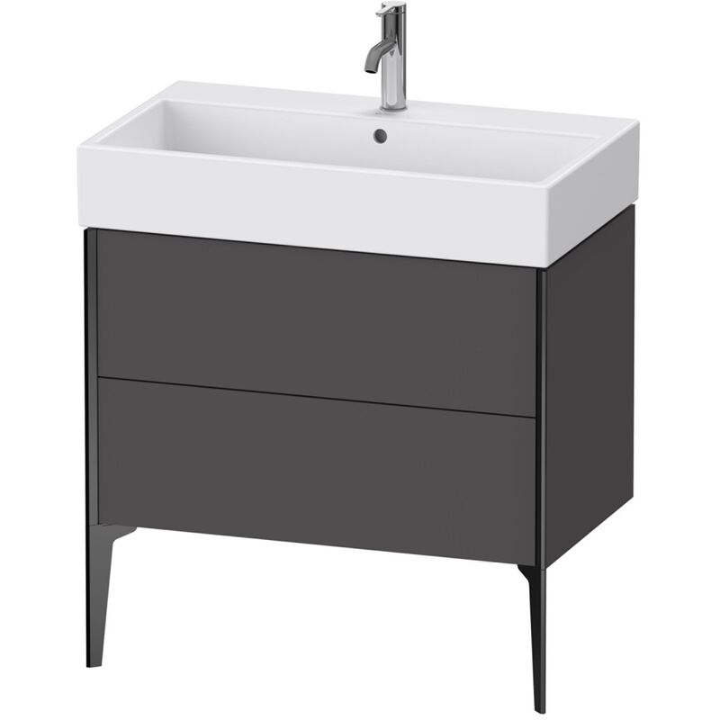 

Duravit XViu 4536 Módulo de lavabo vertical, 2 extraíbles, para lavabo Vero Air 235080, 784x454 mm, Color (frente/cuerpo): negro mate/grafito mate