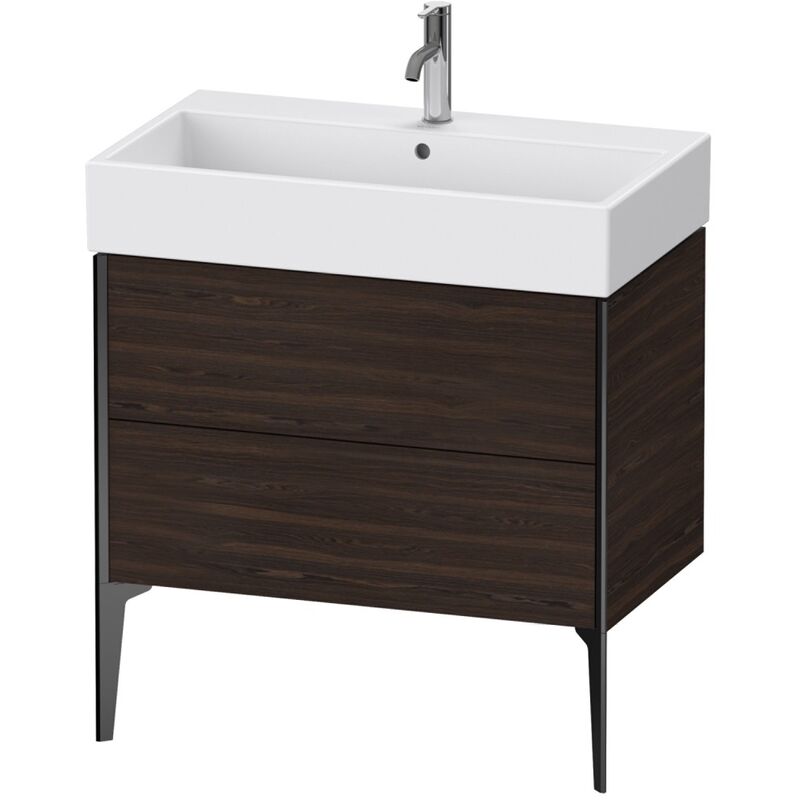 

Duravit XViu 4536 Módulo de lavabo vertical, 2 extraíbles, para lavabo Vero Air 235080, 784x454 mm, Color (frente/cuerpo): negro mate/nogal cepillado