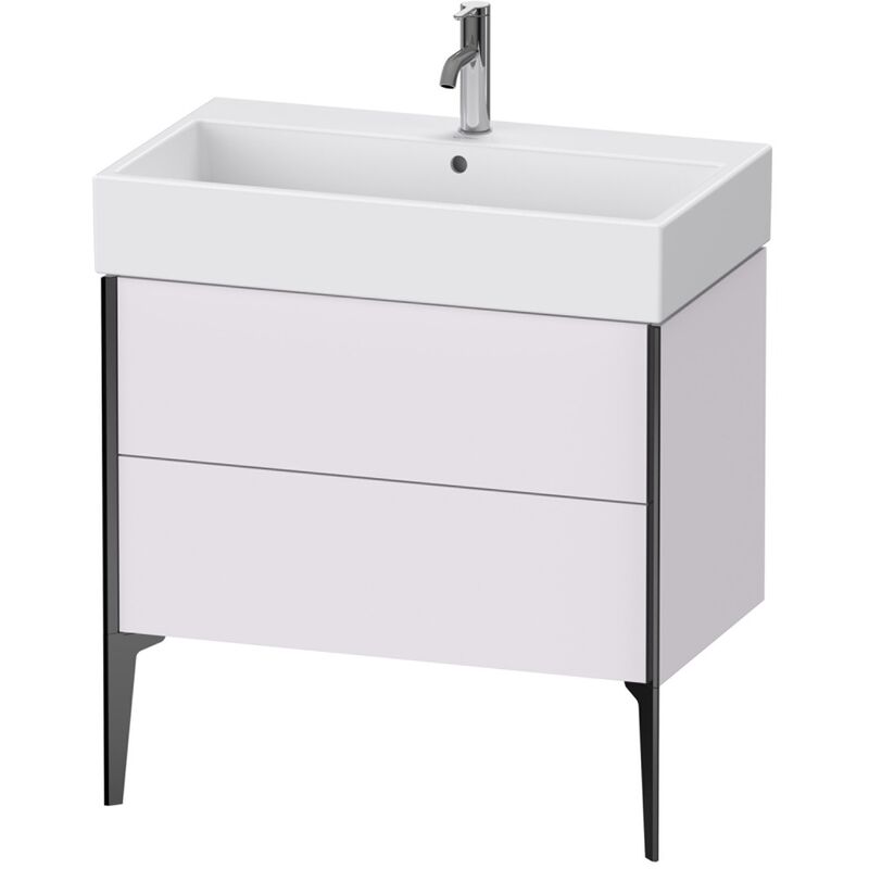 

Duravit XViu 4536 Módulo de lavabo vertical, 2 extraíbles, para lavabo Vero Air 235080, 784x454 mm, Color (frente/cuerpo): negro mate/blanco lila sm.