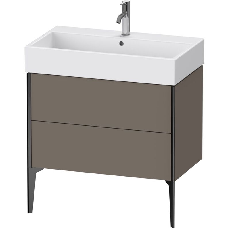 

Duravit XViu 4536 Módulo de lavabo vertical, 2 extraíbles, para lavabo Vero Air 235080, 784x454 mm, Color (frente/cuerpo): negro mate/gris claro sm.