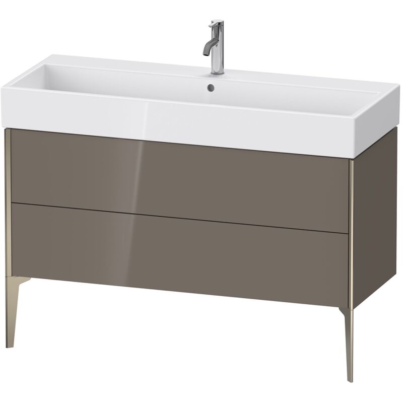 

Duravit XViu 4538 Módulo de lavabo vertical, 2 extraíbles, para lavabo Vero Air 235012, 1184x454 mm, Color (frente/cuerpo): champán mate/flanel gris