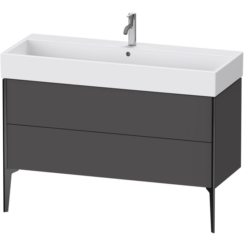 

Duravit XViu 4538 Módulo de lavabo vertical, 2 extraíbles, para lavabo Vero Air 235012, 1184x454 mm, Color (frente/cuerpo): negro mate/grafito mate