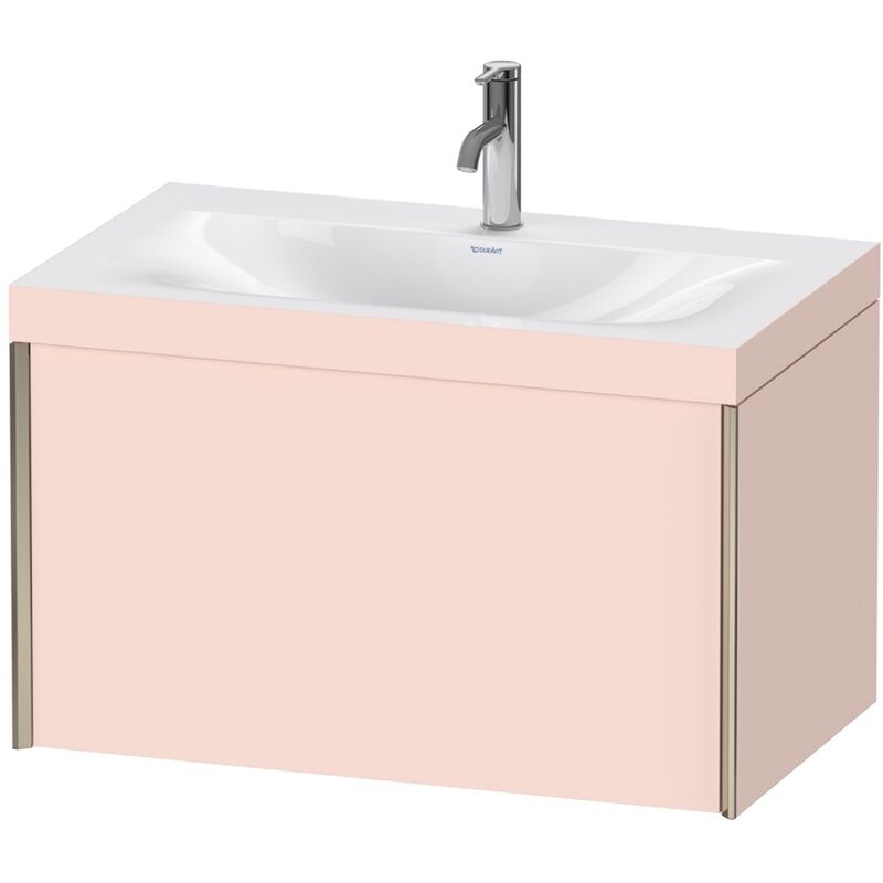 

Duravit Ag - Duravit XViu 4610 Lavamanos c-bonded, con 1 agujero para grifo, con base colgante, 1 extraíble, 800x480, Color (frente/cuerpo): champán