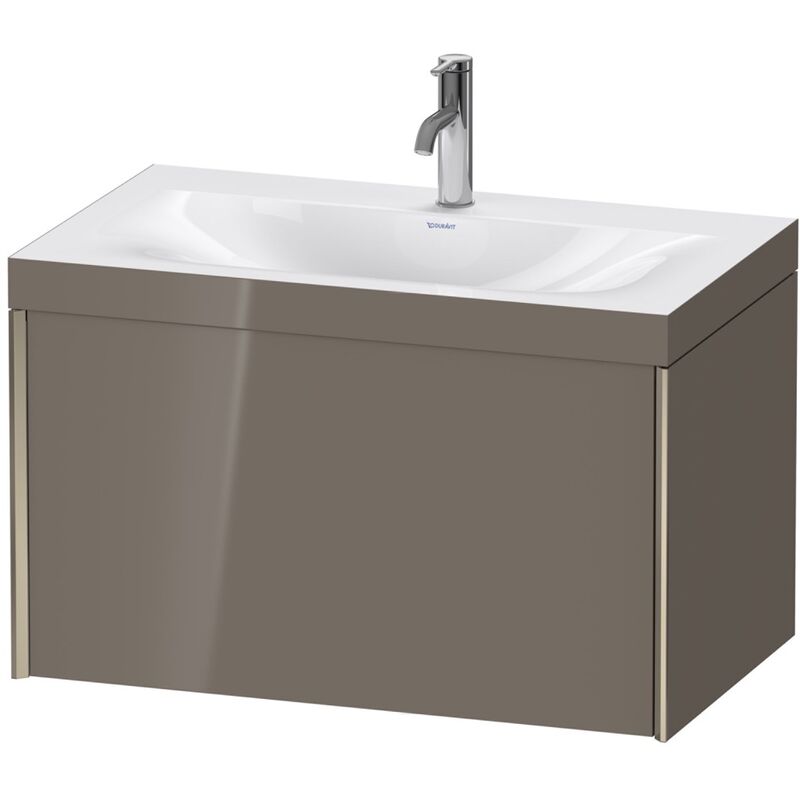 

Duravit Ag - Duravit XViu 4610 Lavamanos c-bonded, con 1 agujero para grifo, con base colgante, 1 extraíble, 800x480, Color (frente/cuerpo): champán